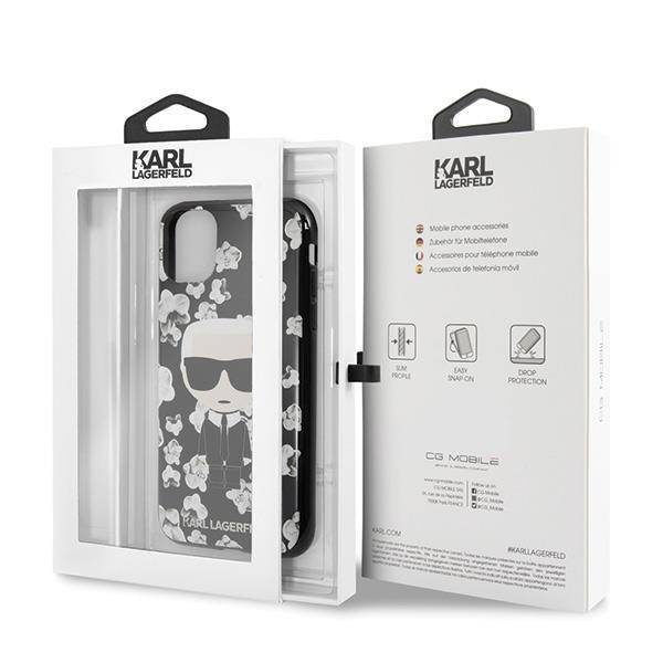 KARL LAGERFELD Flower Ikonik etui Apple iPhone 11 Pro - BLACK