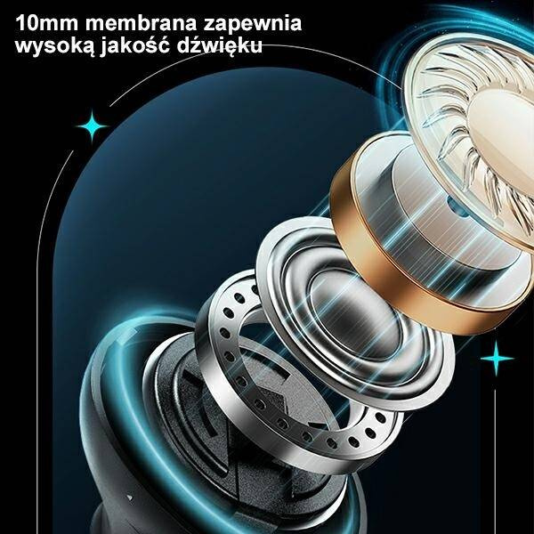 BEZPRZEWODOWE SŁUCHAWKI BLUETOOTH USAMS 5.3 GAMING EARBUDS BLACK