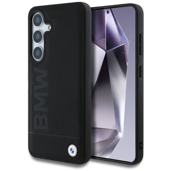 BMW ETUI DO GALAXY S25 PLUS - LEATHER BIG WORDMARK