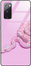 Etui akrylowe LEO fancy art pink snake różne wzory do Galaxy S20 FE