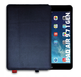 Etui na tablet skórzane LEO Master do iPad Air 9,7 1 gen niebieskie