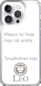 Etui silikonowe LEO własna grafika logo zdjęcie do iPhone 15 Pro Max