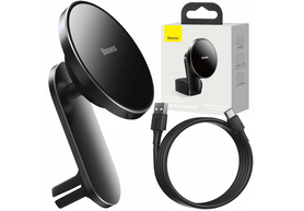 Baseus WXJN-01 | Uchwyt Samochodowy MagSafe + Indukcja 15W - BLACK