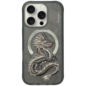 ETUI DO IPHONE 16 PRO NIMMY DRAGON MAGSAFE SZARE