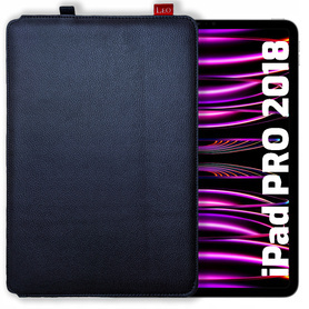 Etui na tablet skórzane LEO Master do Apple iPad Pro 2018 Niebieskie