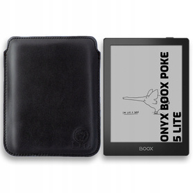 ETUI ZE SKÓRY NATURALNEJ LEO MASTER DO ONYX BOOX POKE LITE 5 CZARNE