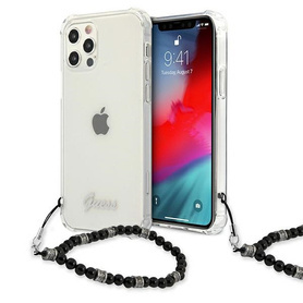 Guess Hardcase Pearl | Etui do iPhone 12/12 Pro - BLACK