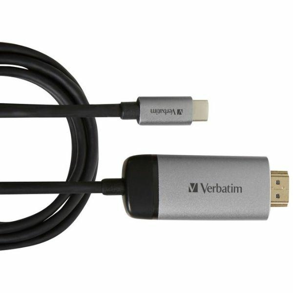 ADAPTER VERBATIM USB-C - HDMI 4K 1.5M ALUMINIUM