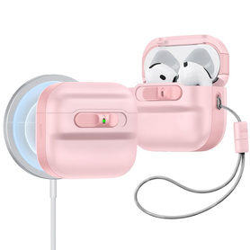 ETUI DO APPLE AIRPODS 4 ESR PULSE HALOLOCK MAGSAFE RÓŻOWE