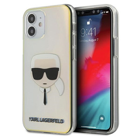 ETUI KARL LAGERFELD IRIDESCENT KARL'S HEAD COLLECTION do IPHONE 12 MINI