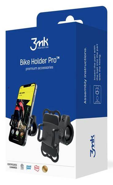 3MK Bike Holder Pro | Uchwyt Rowerowy na Kierownicę - BLACK