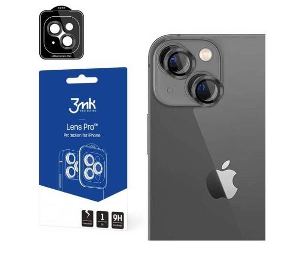 3MK Camera Lens Protection Pro | Szkło na Aparat do iPhone 15 - GRAPHITE