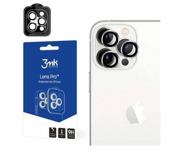 3MK Camera Lens Protection Pro | Szkło na Aparat do iPhone 15 Pro Max - SILVER