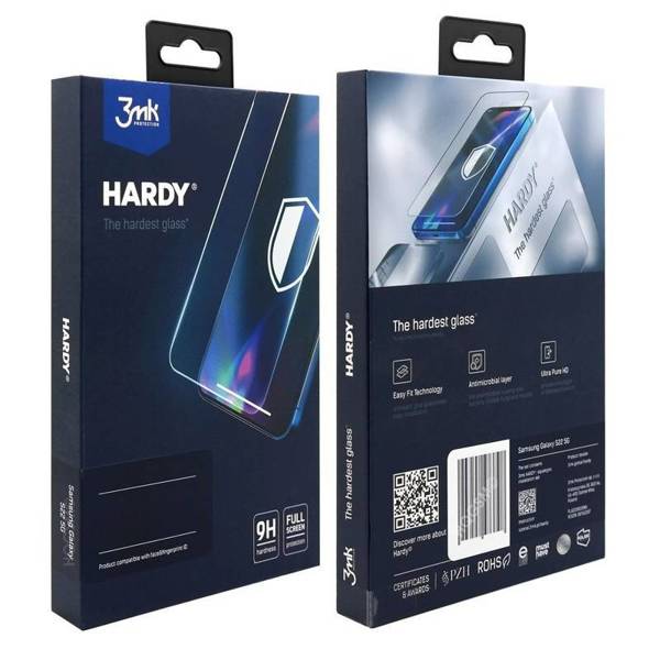 3MK Hardy | Szkło Hartowane do Galaxy S22 Plus 5G - BLACK