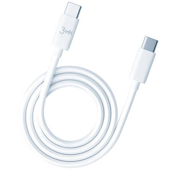 3MK Hyper Cable | Kabel USB-C do USB-C 2M 100W PD/QC3.0 - WHITE