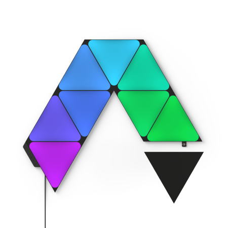 9 PANELI ŚWIETLNYCH NANOLEAF ULTRA BLACK TRIANGLES SMARTER KIT