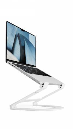 ALUMINIOWA PODSTAWKA DO MACBOOK TWELVE SOUTH CURVE FLEX WHITE