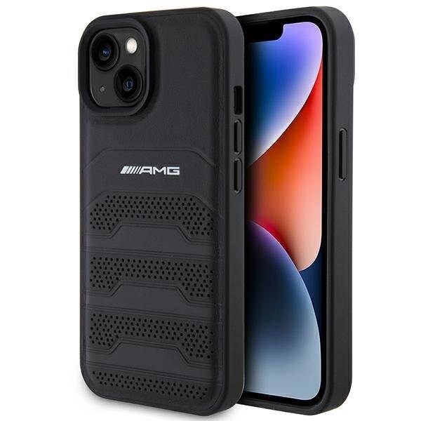 AMG ETUI LEATHER DEBOSSED LINES do iPhone 15 Plus / 14 Plus