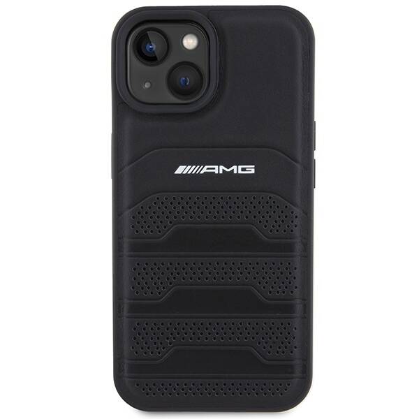 AMG ETUI LEATHER DEBOSSED LINES do iPhone 15 Plus / 14 Plus