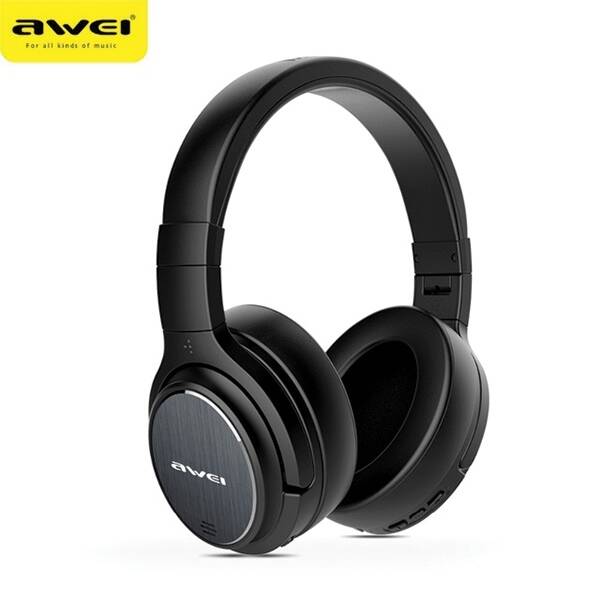 AWEI słuchawki nauszne Bluetooth A950BL czarny/black ANC