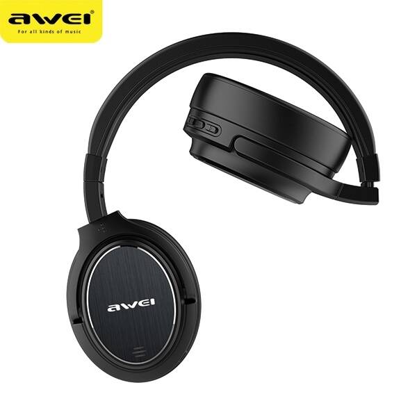 AWEI słuchawki nauszne Bluetooth A950BL czarny/black ANC