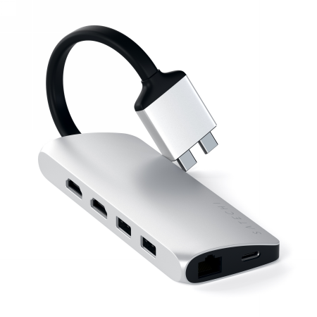 Adapter do MacBook USB-C PD 60W USB-A HDMI 4K micro/SD Ethernet - Satechi