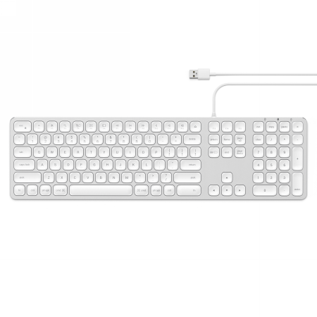 Aluminiowa klawiatura z układem numerycznym USB A - Satechi Wired Keyboard