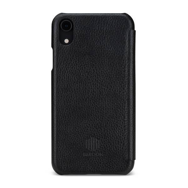 BAROON Slim Book Black Classic etui do iPhone XR