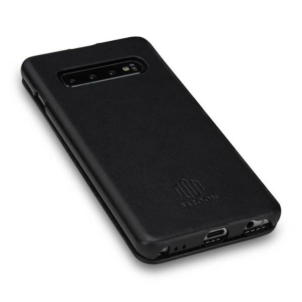 BAROON Slim Flip Black Elegance etui do Galaxy S10