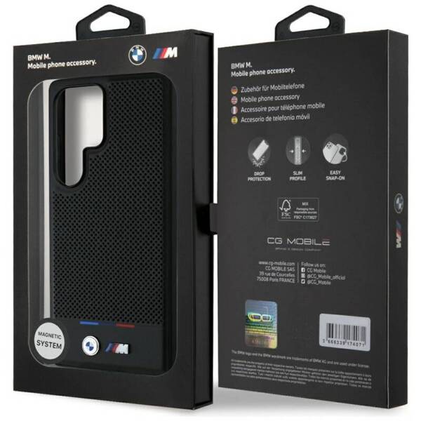 BMW ETUI MAGSAFE DO GALAXY S25 ULTRA - LEATHER TRICOLOR