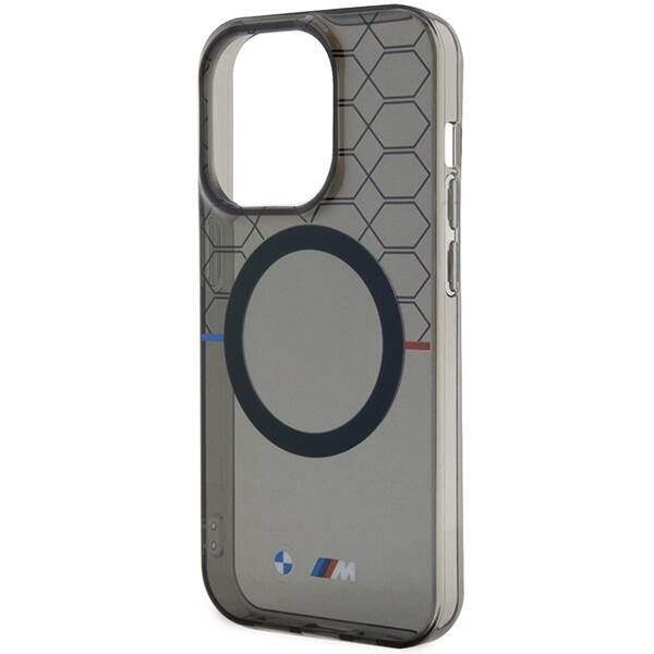 BMW Etui do iPhone 13 Pro Max 6.7" szary Pattern MagSafe