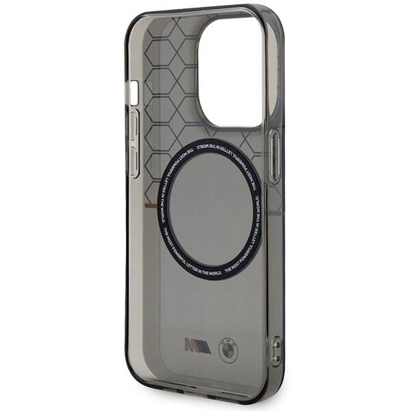 BMW Etui do iPhone 13 Pro Max 6.7" szary Pattern MagSafe