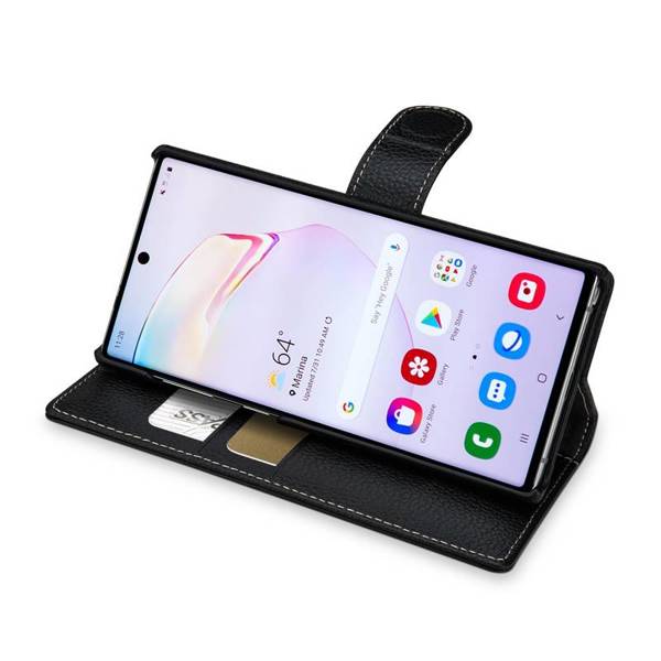 Baroon Wallet Stand Classic | Etui do Galaxy Note 10 - BLACK