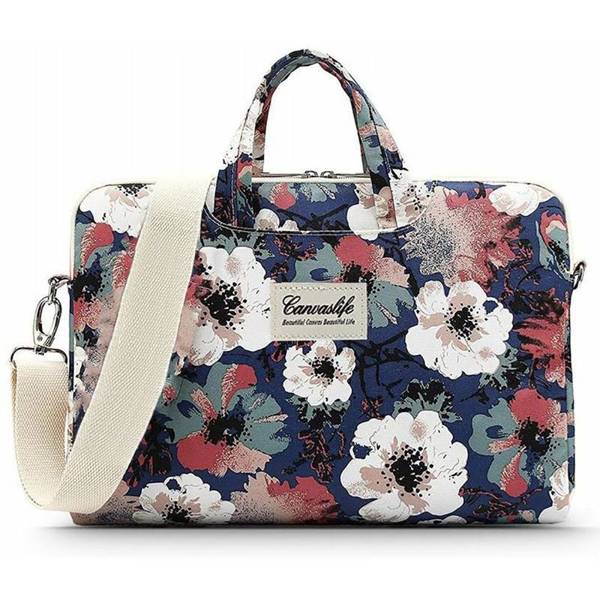 Canvaslife Briefcase | Torba na laptop 13-14" - BLUE CAMELLIA