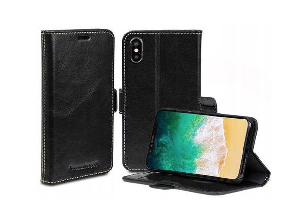 Dbramante1928 Ordrup Etui skórzane do iPhone X / XS - BLACK