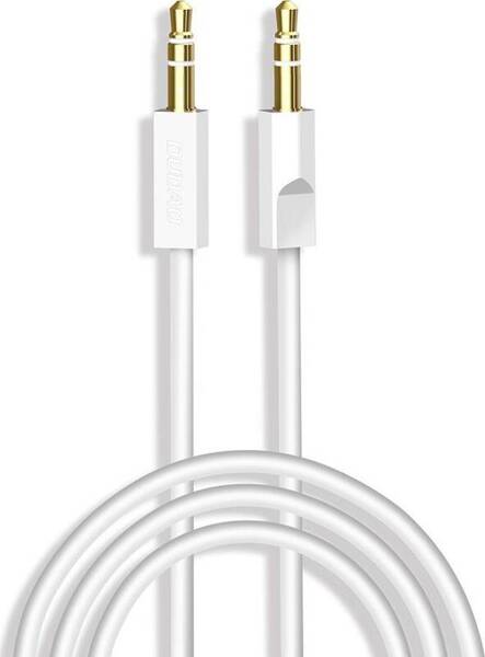 Dudao Aux Mini | Trójpolowy Kabel Jack 3.5mm 1m - WHITE