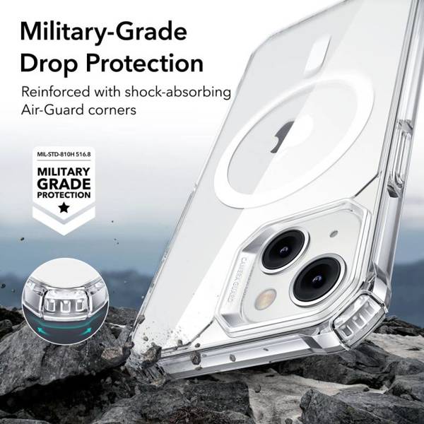 ESR Air Armor HaloLock MagSafe | Etui do iPhone 13/14 - CLEAR