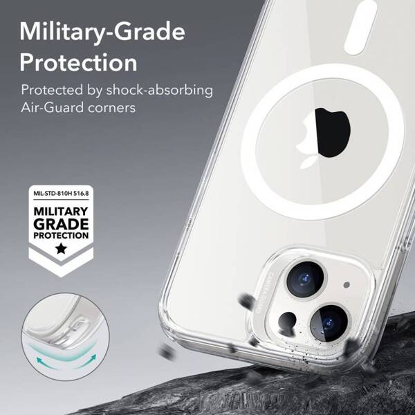 ESR Air Armor HaloLock MagSafe | Etui do iPhone 13/14 - CLEAR