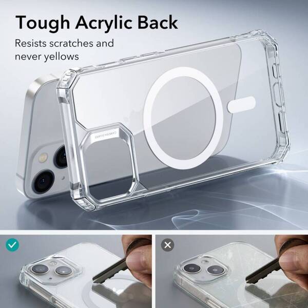 ESR Air Armor HaloLock MagSafe | Etui do iPhone 14 Plus - CLEAR