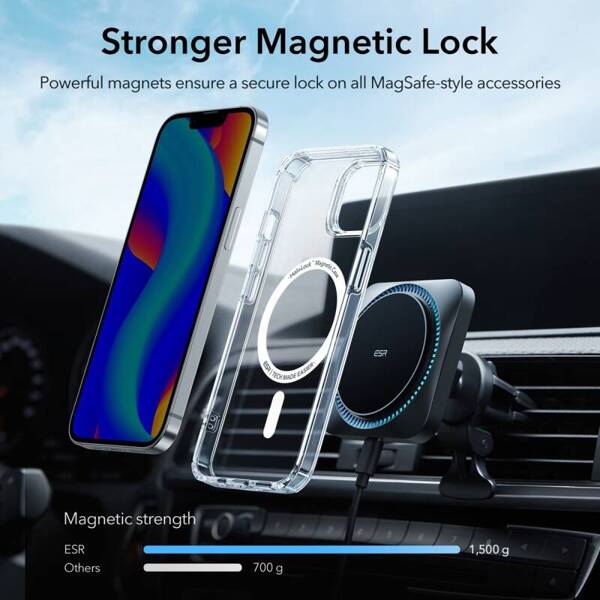 ESR Krystec HaloLock MagSafe | Etui do iPhone 14 Plus - CLEAR