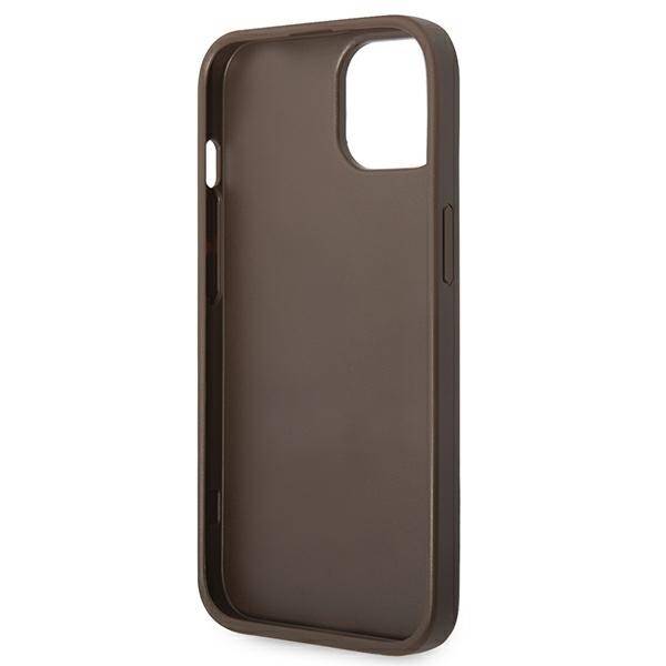 ETUI 4G BIG METAL LOGO GUESS DO IPHONE 14 / 15 BROWN