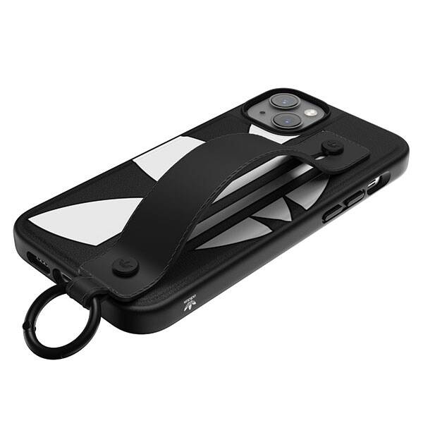 ETUI ADIDAS HAND STRAP DO IPHONE 14 / 15 PLUS BLACK WHITE