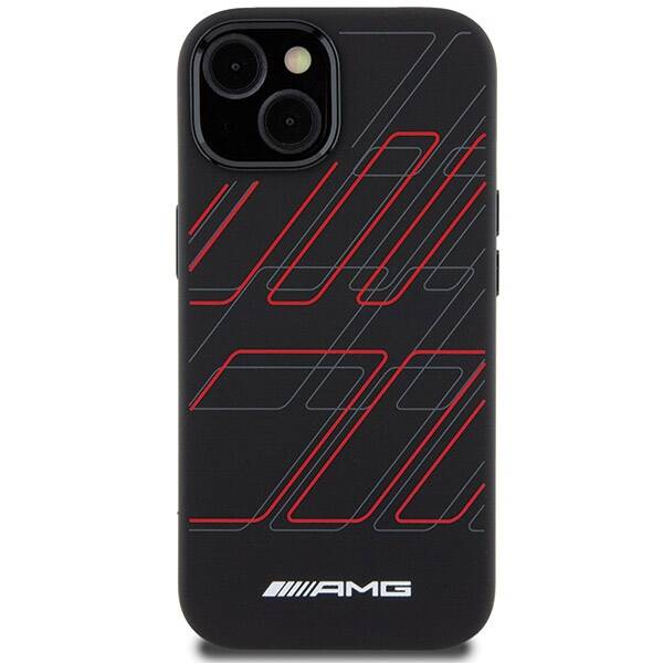 ETUI AMG SILICONE LARGE RHOMBUSES PATTERN do iPhone 13 / 14 / 15 