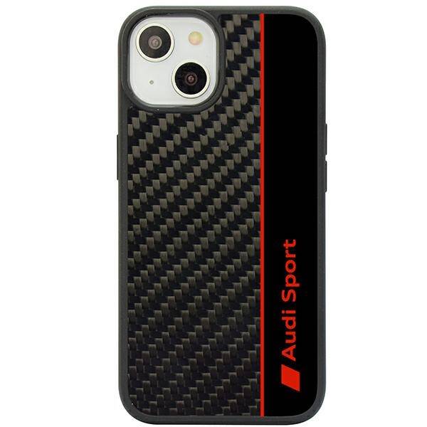 ETUI AUDI CARBON FIBER DO IPHONE 14 / 15 BLACK