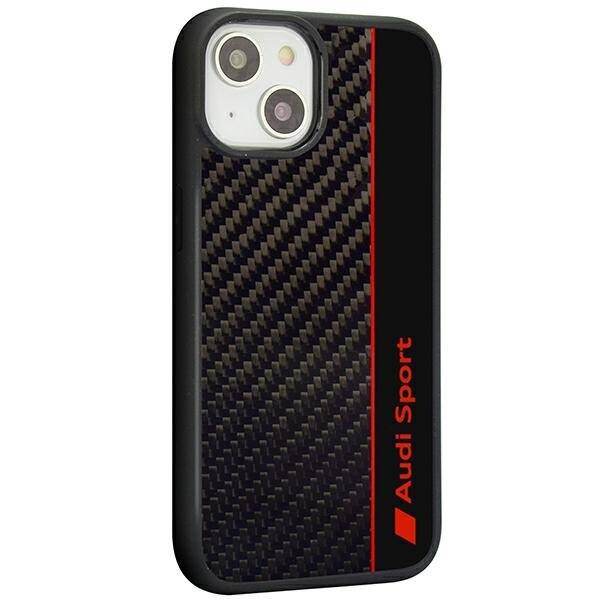 ETUI AUDI CARBON FIBER DO IPHONE 14 / 15 BLACK