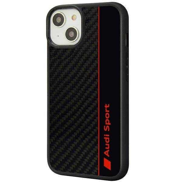 ETUI AUDI CARBON FIBER DO IPHONE 14 / 15 BLACK