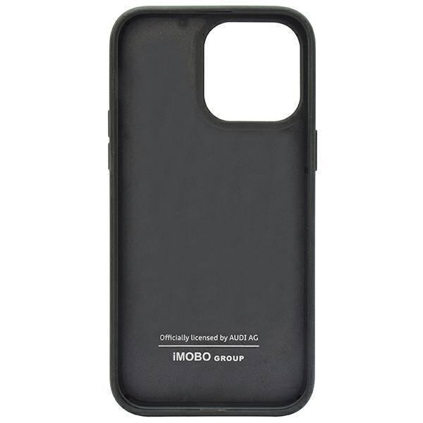 ETUI AUDI CARBON FIBER STRIPE DO IPHONE 14 PRO BLACK