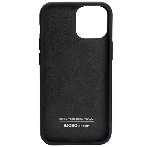 ETUI AUDI CARBON FIBER STRIPE DO IPHONE 14 PRO BLACK