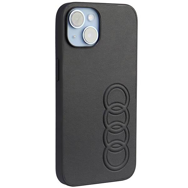 ETUI AUDI SYNTHETIC LEATHER DO IPHONE 14 / 15 BLACK