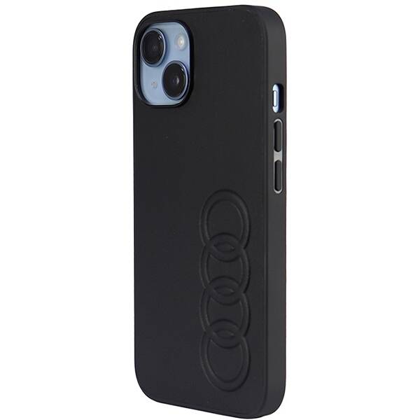 ETUI AUDI SYNTHETIC LEATHER DO IPHONE 14 / 15 BLACK